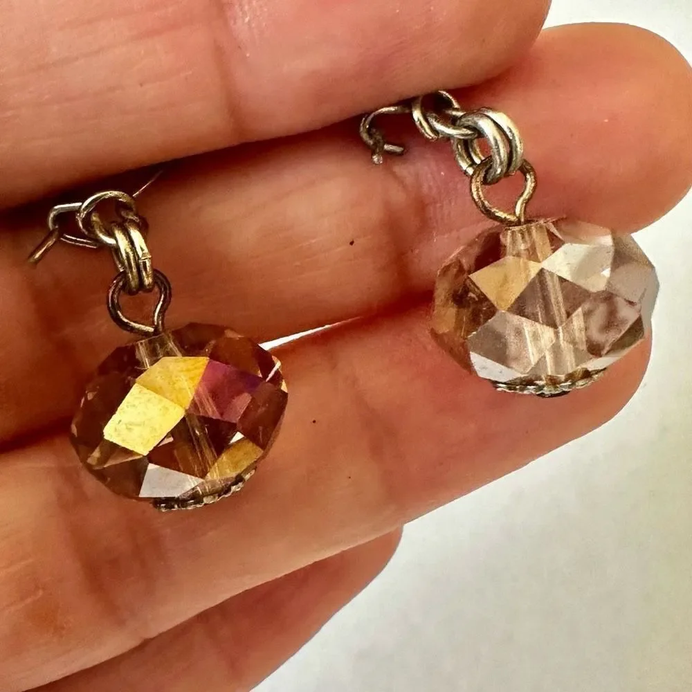 Crystal drop earrings